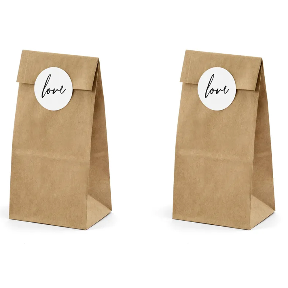 TREAT BAGS 2 KRAFT 6PCS - Image 3