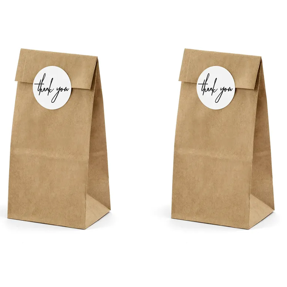TREAT BAGS 3 KRAFT 6PCS - Image 2