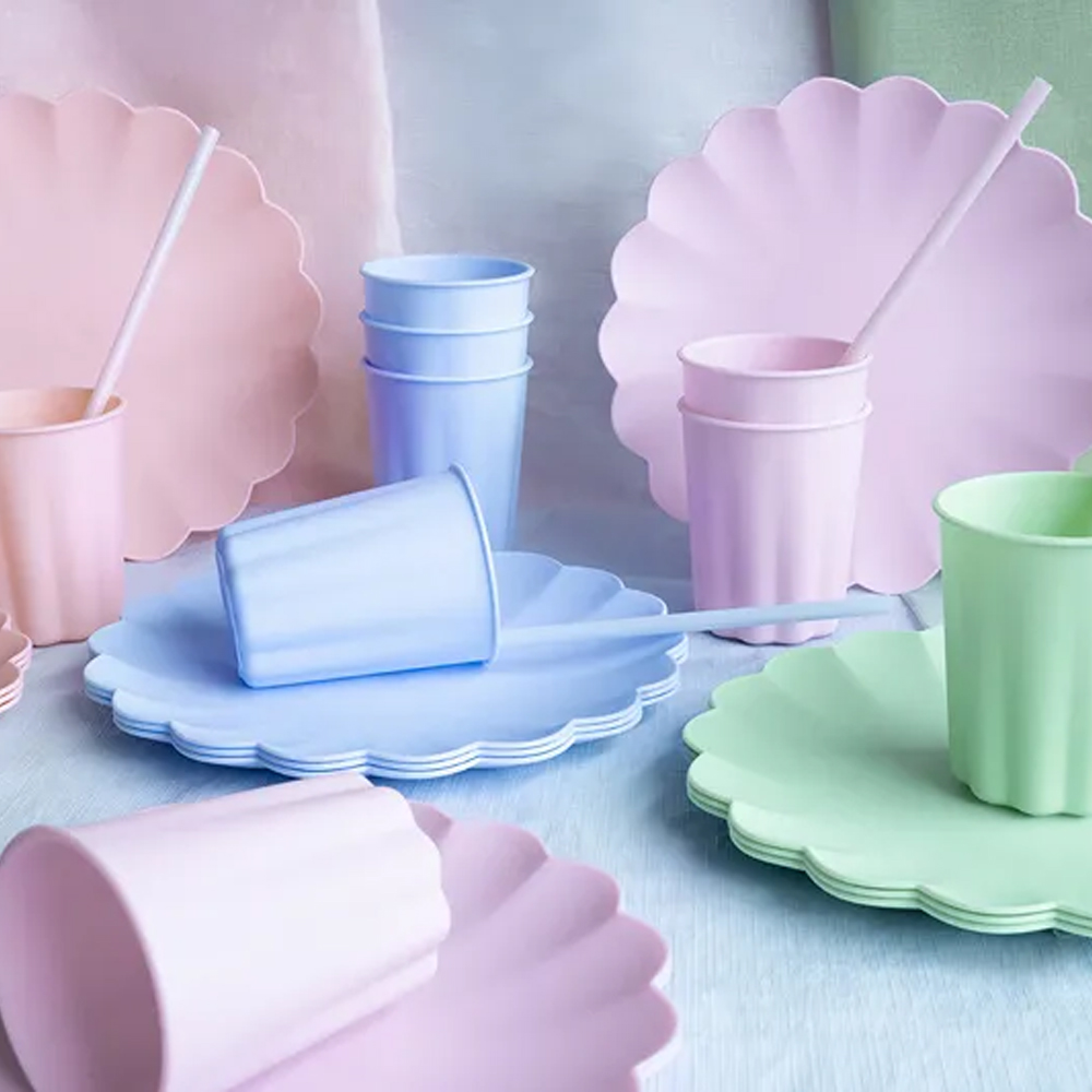 PLASTIC PLATES FRILL 22X22CM 4PCS - Image 4