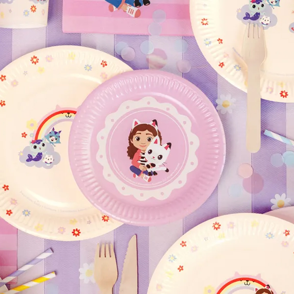 PAPER PLATES GABBY'S DOLLHOUSE MIX 18CM 6PCS - Image 3