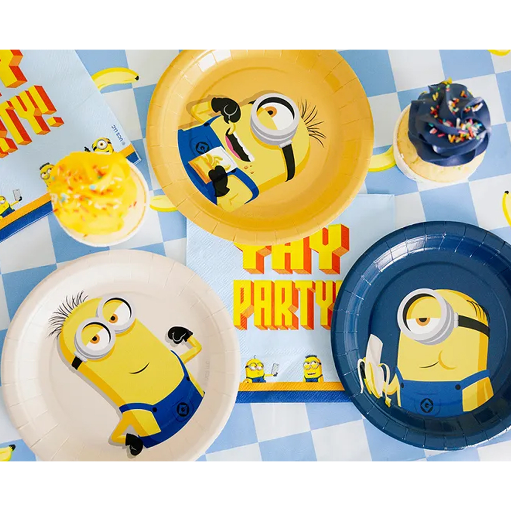 PAPER PLATES MINIONS 18CM 6PCS - Image 2