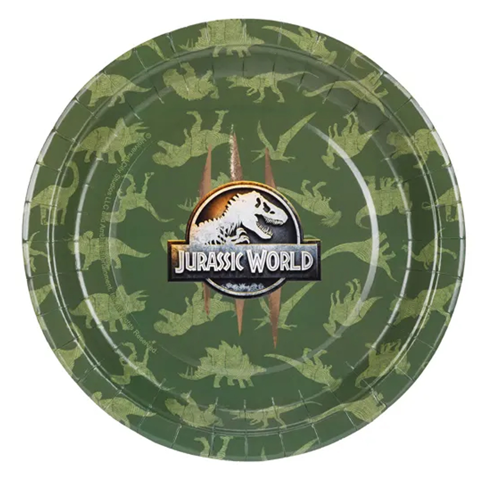 PAPER PLATES JURASSIC WORLD 23CM 6PCS