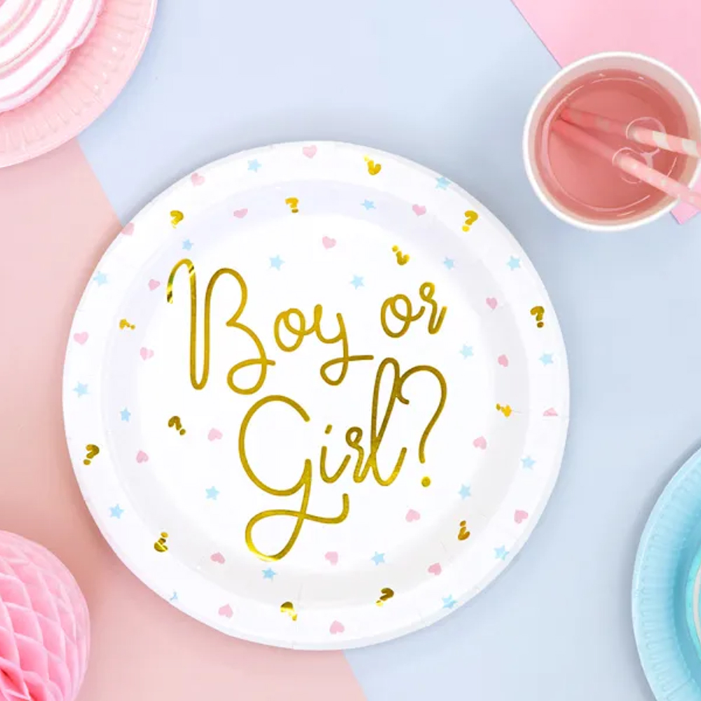 PLATES BOY OR GIRL 23CM 6PCS - Image 2