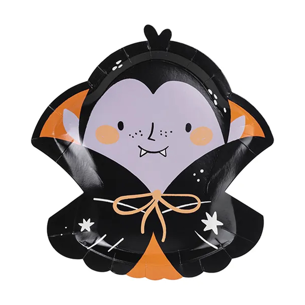 PAPER PLATES DRACULA 23X25CM 6PCS