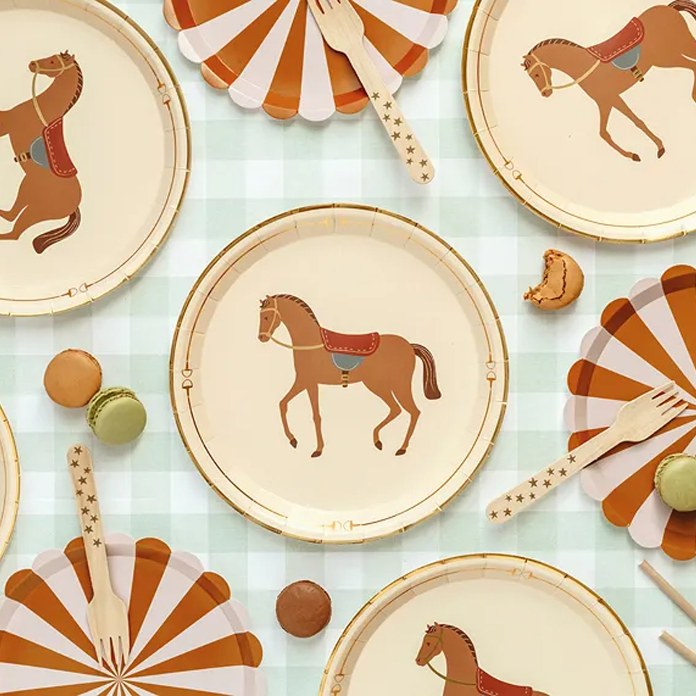 PLATES HORSE MIX 23CM 6PCS - Image 5