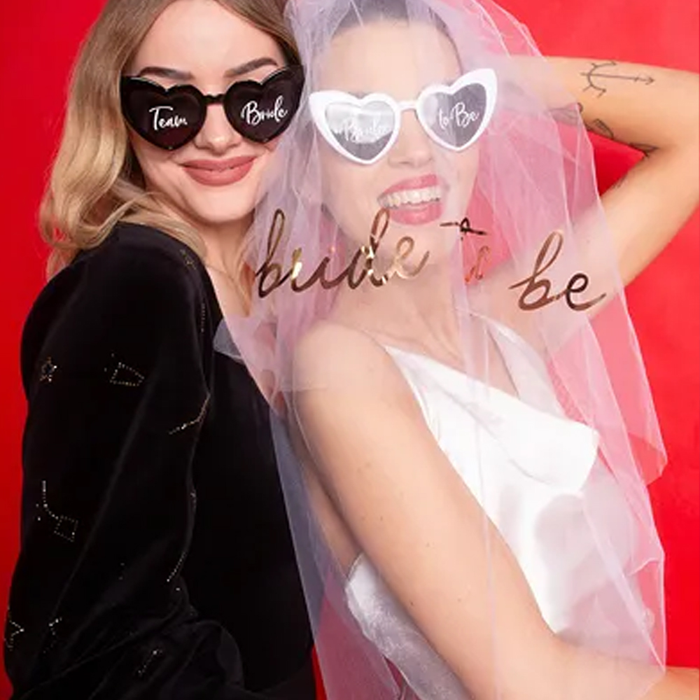 BRIDE TO BE VEIL WHITE 63CM - Image 3