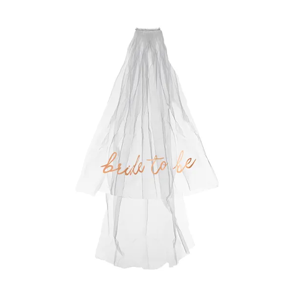 BRIDE TO BE VEIL WHITE 63CM