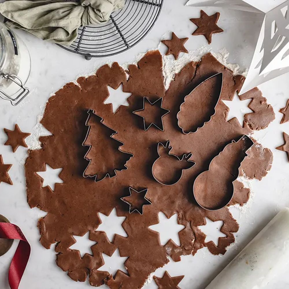 COOKIE CUTTERS MERRY CHRISTMAS SILVER 6PCS - Image 4