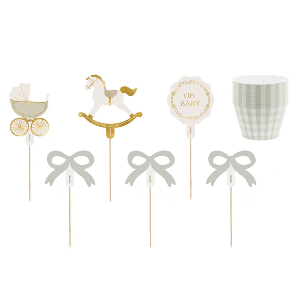 MUFFIN SET OH BABY 6PC