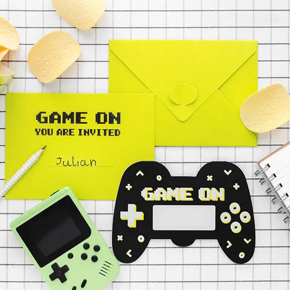 INVITATIONS GAMEPAD 6PCS - Image 2