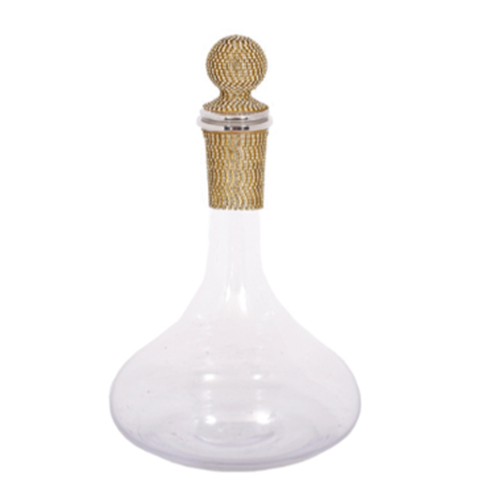 GLASS CARAFE WITH SWAROVSKI LID 1700ML 20X32CM