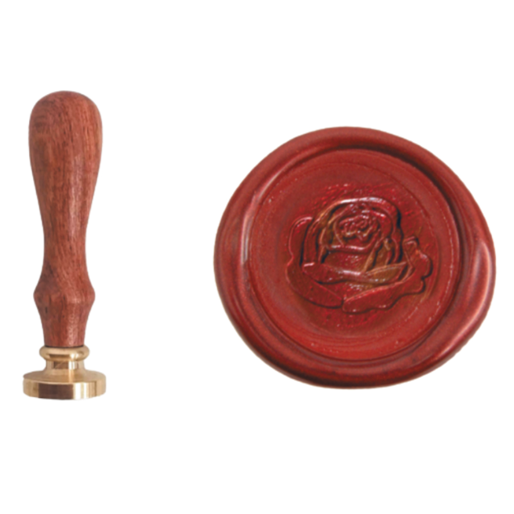 SEAL WAX STAMP 'ROSE' 2.5CM
