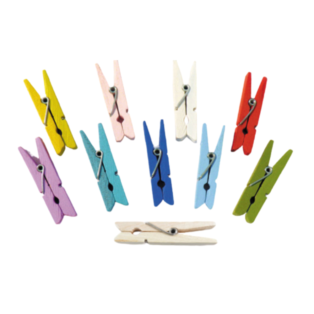 WOODEN PEGS 4.5X0.7CM 24PCS