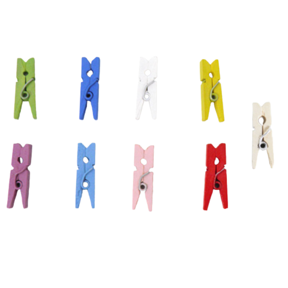 WOODEN PEGS MINI 2.5CM 100 PCS