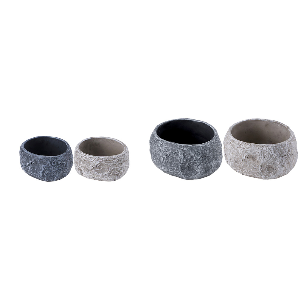 CEMENT VASE ASSORTED 2 COLOURS