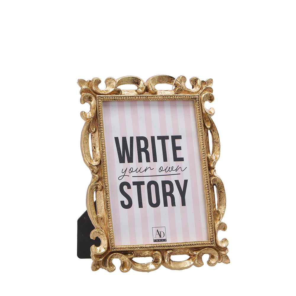 PHOTO FRAME RESIN GOLD 13X18CM