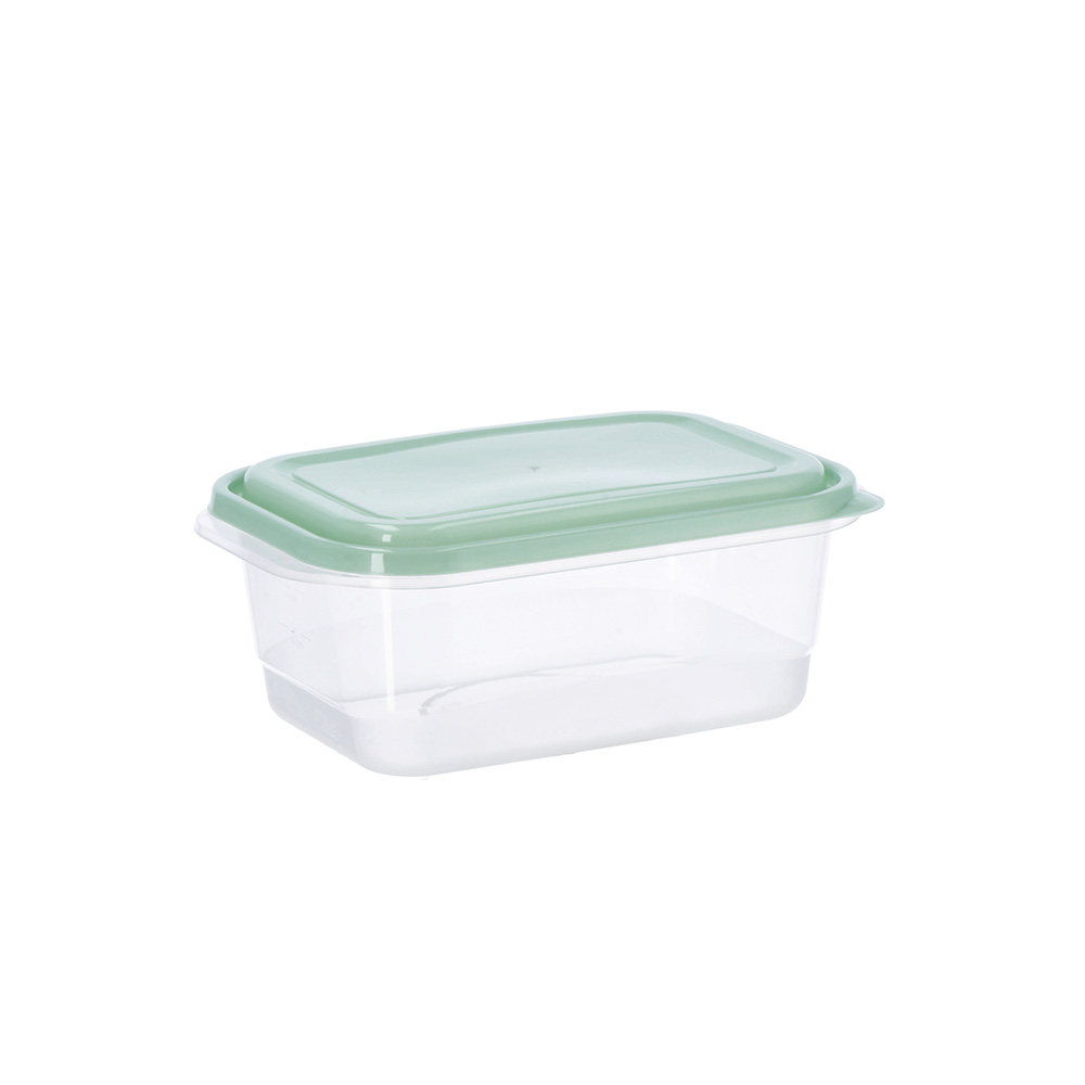 SET OF 6 PLASTIC CONTAINERS 24X16X11CM