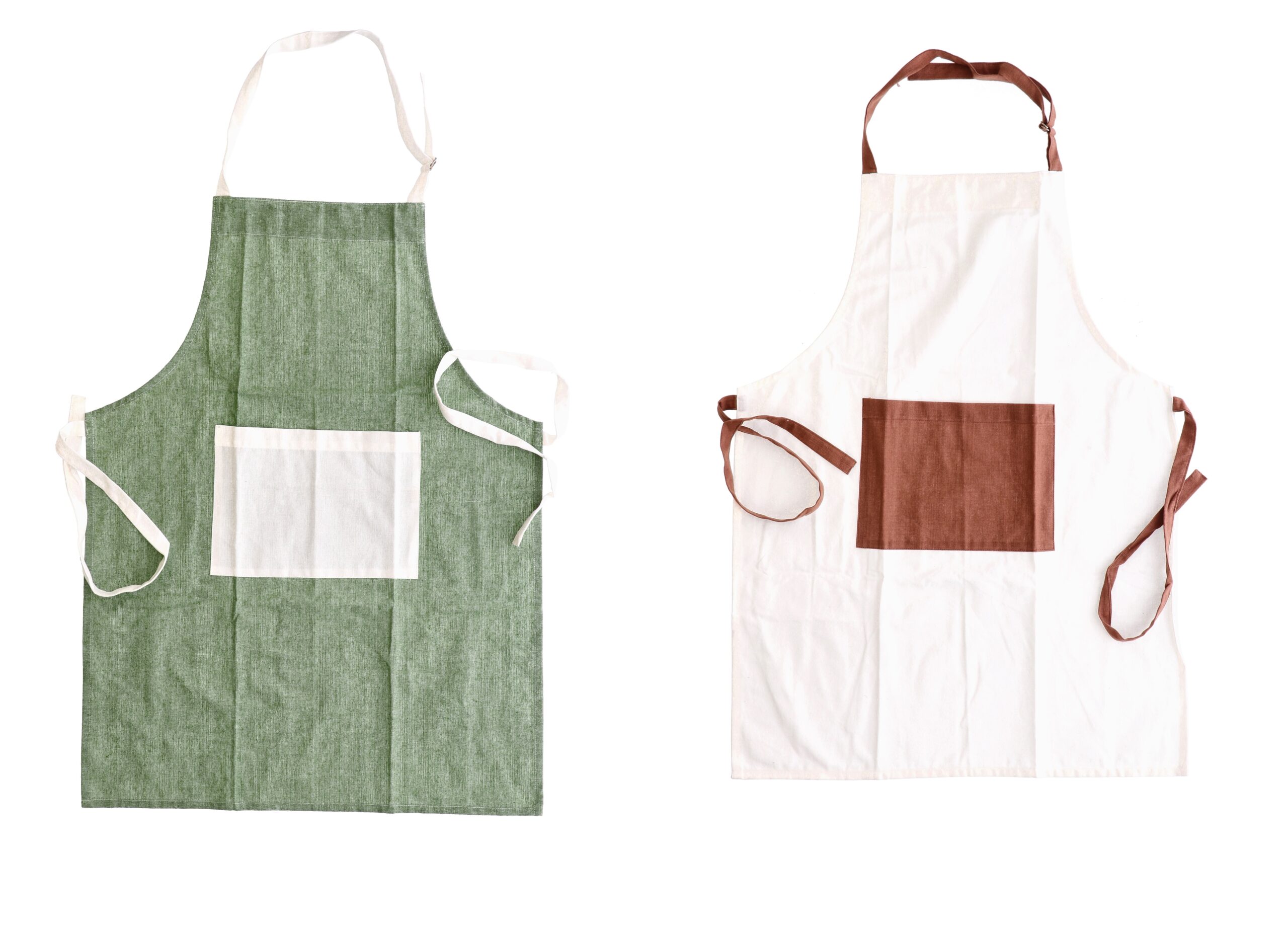 APRON "SCHELL" COTTON BLEND ASSORTED 2 COLOURS 60X80CM
