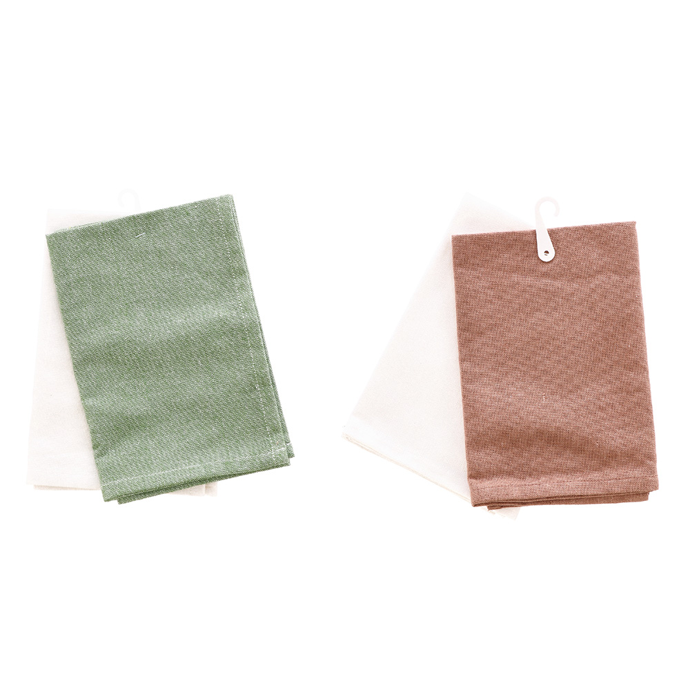 SET OF 2 SCHELL NAPKINS ASSORTED 2 COLOURS 40X40CM