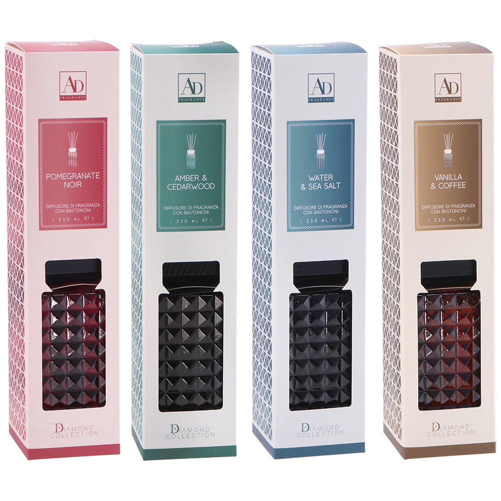 DIFFUSER FRAGRANCE WITH STICK ASSORTED 4 FRAGRANCES