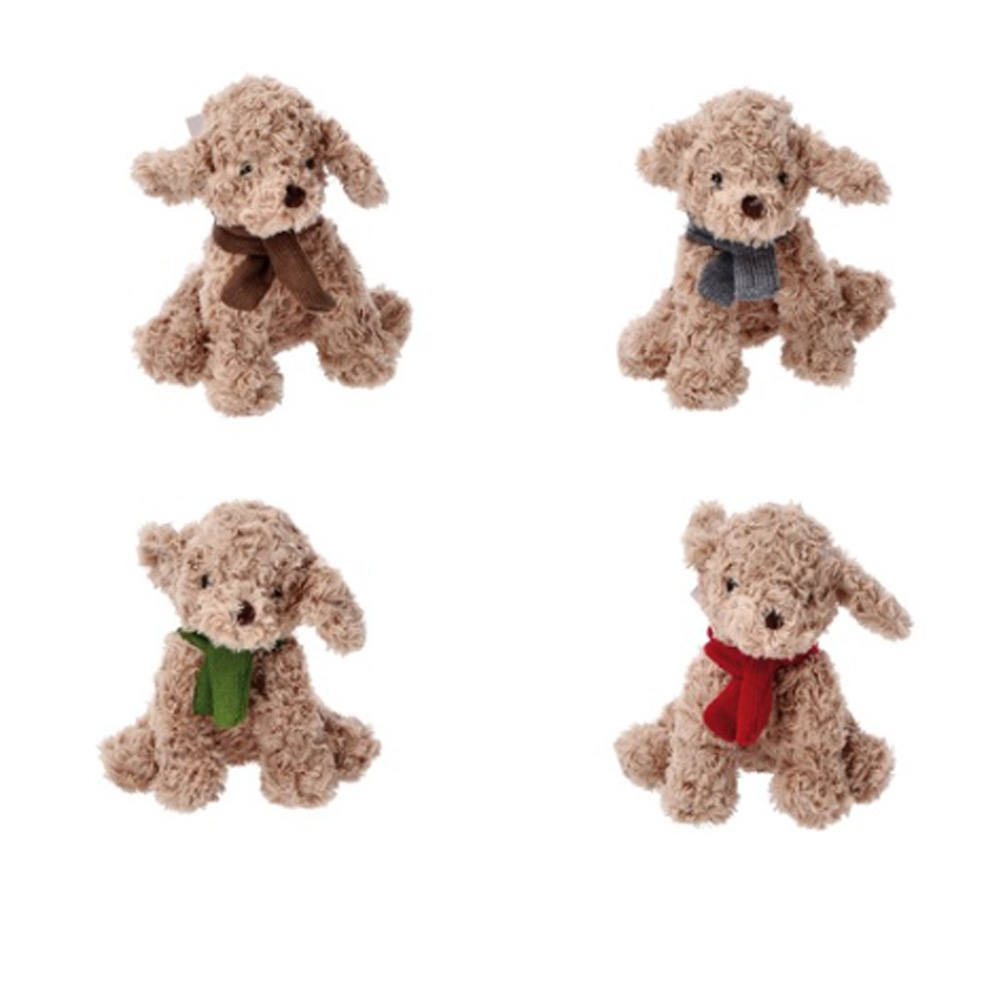 PLUSH DOG ASSORTED 4 COLOURS