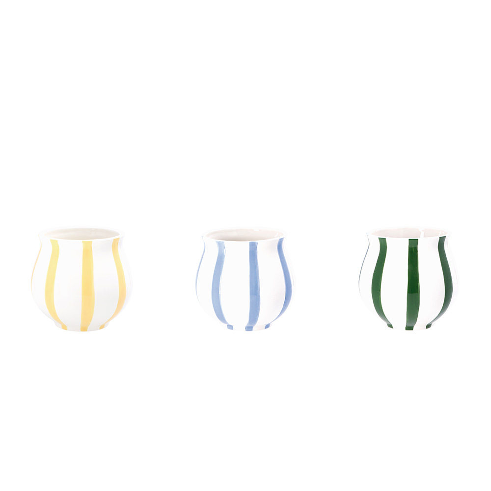 CERAMIC VASE ASSORTED 3 COLOURS 14X13.5CM