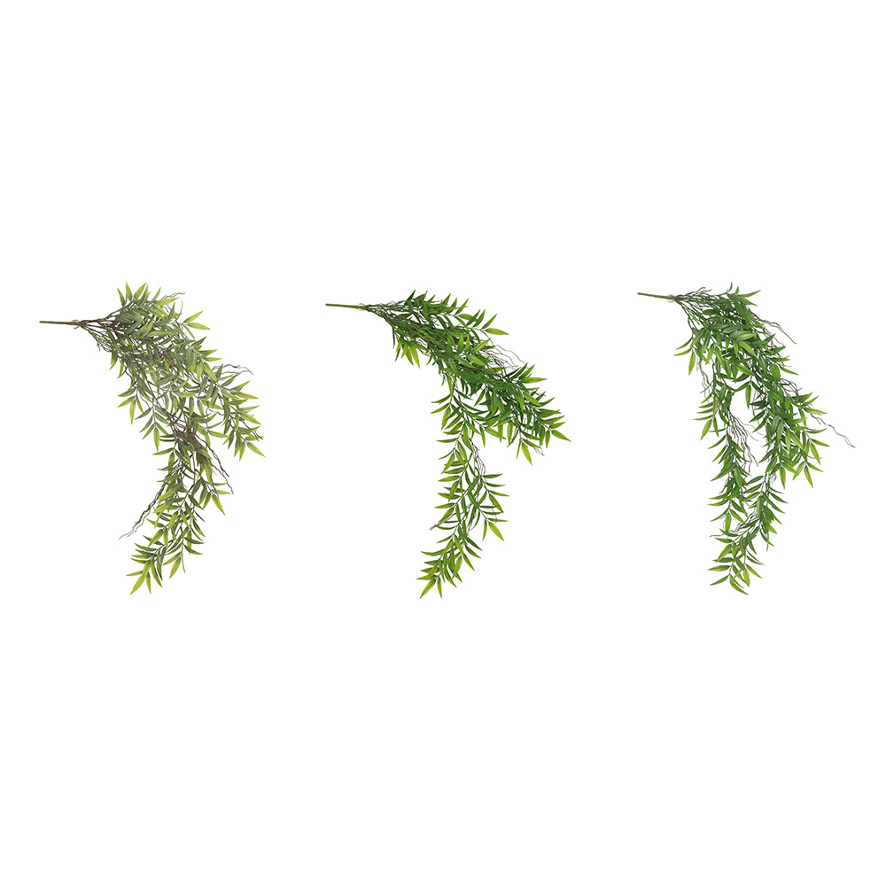 TWIG WITH LEAVES FOR DECORATION ASSORTED 3 COLOURS 100CM