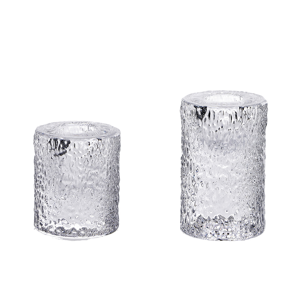 GLASS CANDLE HOLDER OLIVER