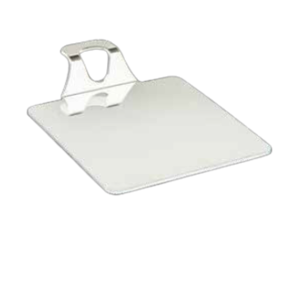 SQUARE CREAM CAKE TRAY WHITE COLOR 8X8CM