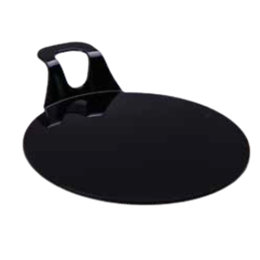 ROUND CREAM CAKE TRAY BLACK COLOR 8CM