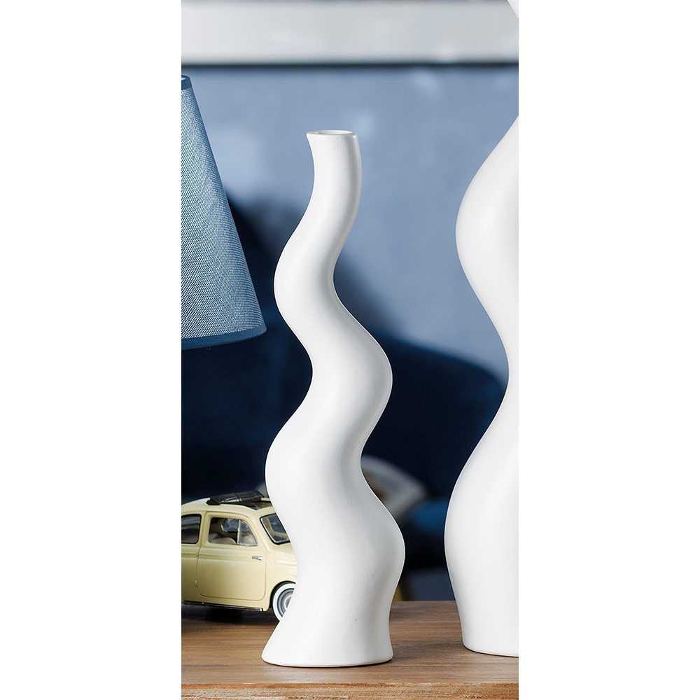 CERAMIC VASE POLKA 9.5X8.5X35.5CM