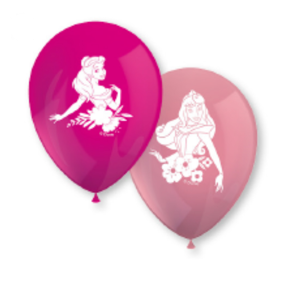 PRINTED BALLOONS PRINCESS GLAM 11INCHES 8PCS