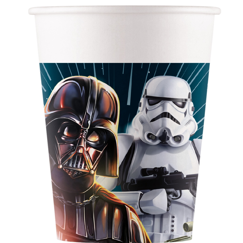 PAPER CUPS STAR WARS GALAXY DISNEY 200ML 8PCS