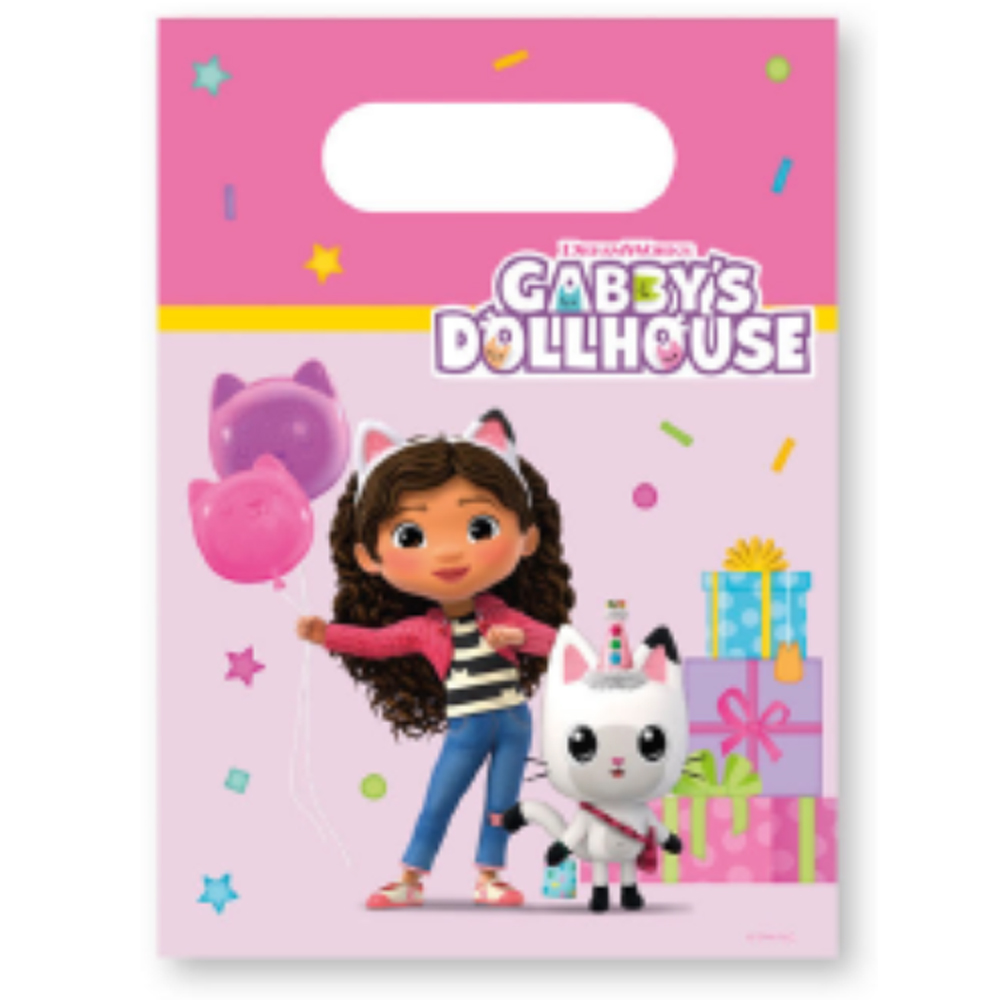 PAPER PARTY BAGS GABBYS DOLLHOUSE DREAM WORKS FSC 4PCS