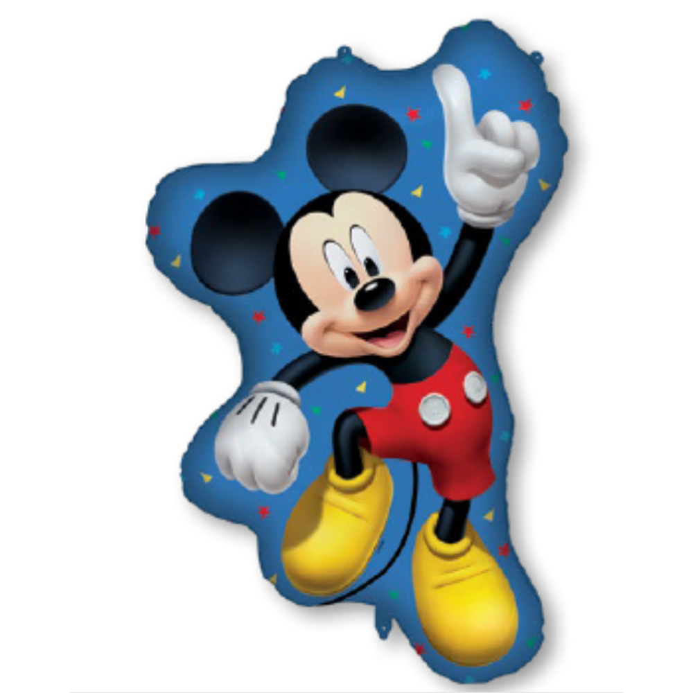 FOIL BALLOON DISNEY MICKEY SHAPED SUPERSIZE 49X82CM
