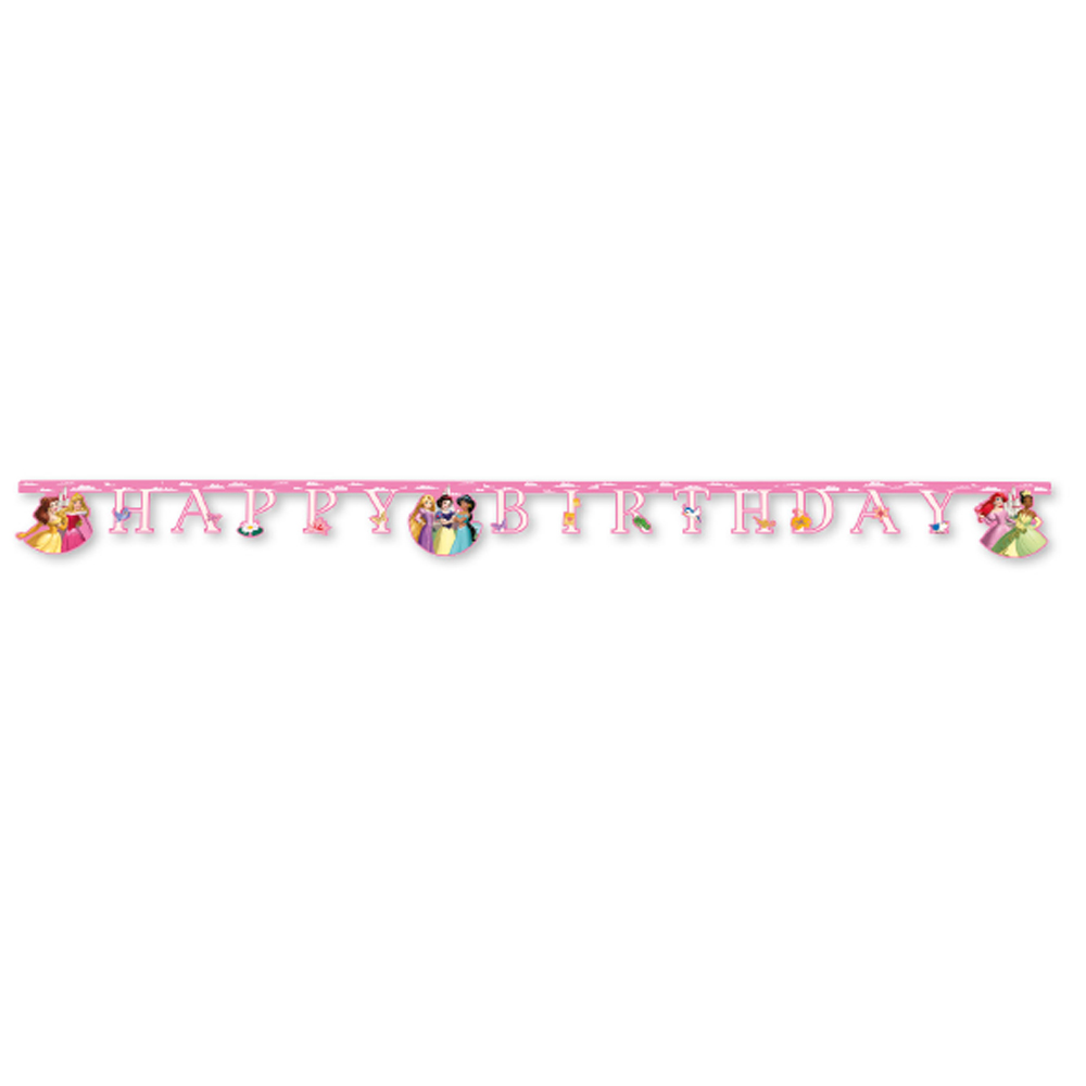 HAPPY BIRTHDAY BANNER PRINCESS CREATE YOUR WORLD DIE-CUT