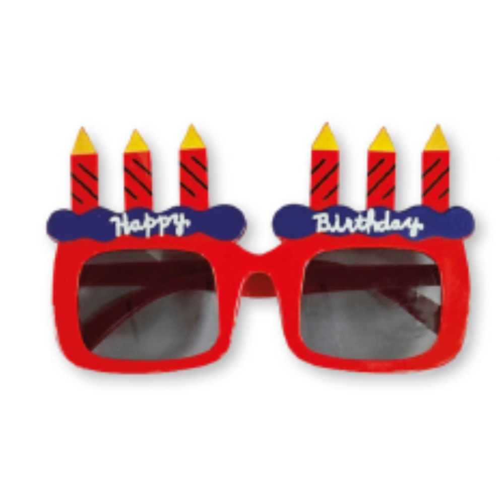 REUSABLE EYES GLASSES HAPPY BIRTHDAY-CANDLES