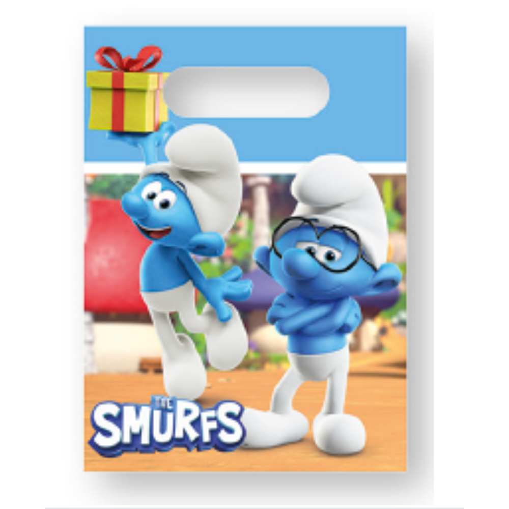 PAPER BAGS SMURFS 4PCS