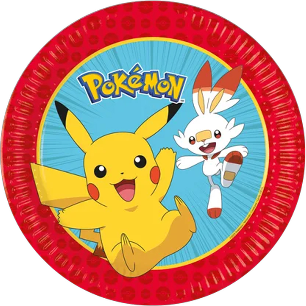 PAPER PLATES POKEMON TPC INTERNATIONAL 23CM 8PCS
