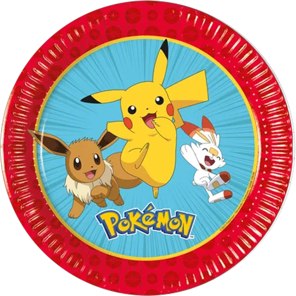 PAPER PLATES POKEMON TPC INTERNATIONAL 19,5CM 8PCS