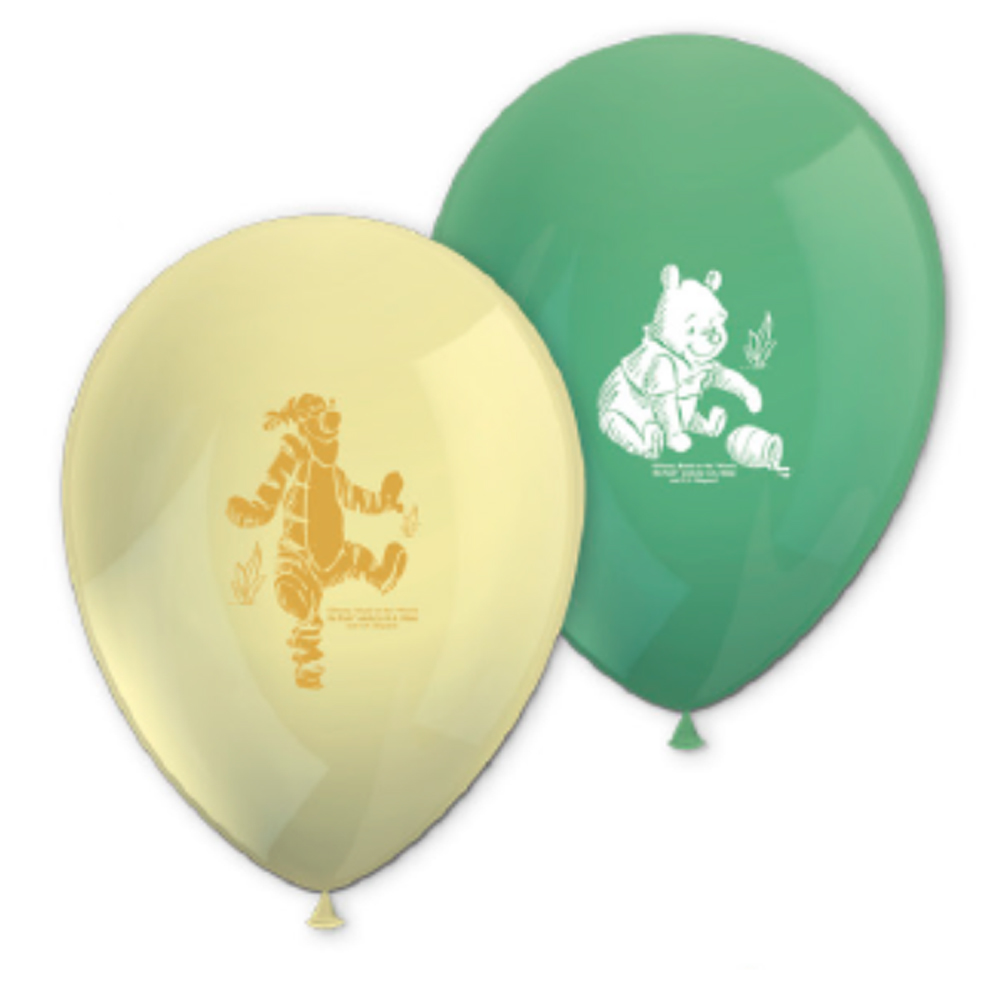 LATEX BALLONS DISNEY WINNIE LOVES NATURE PRINT ITALY 8PCS