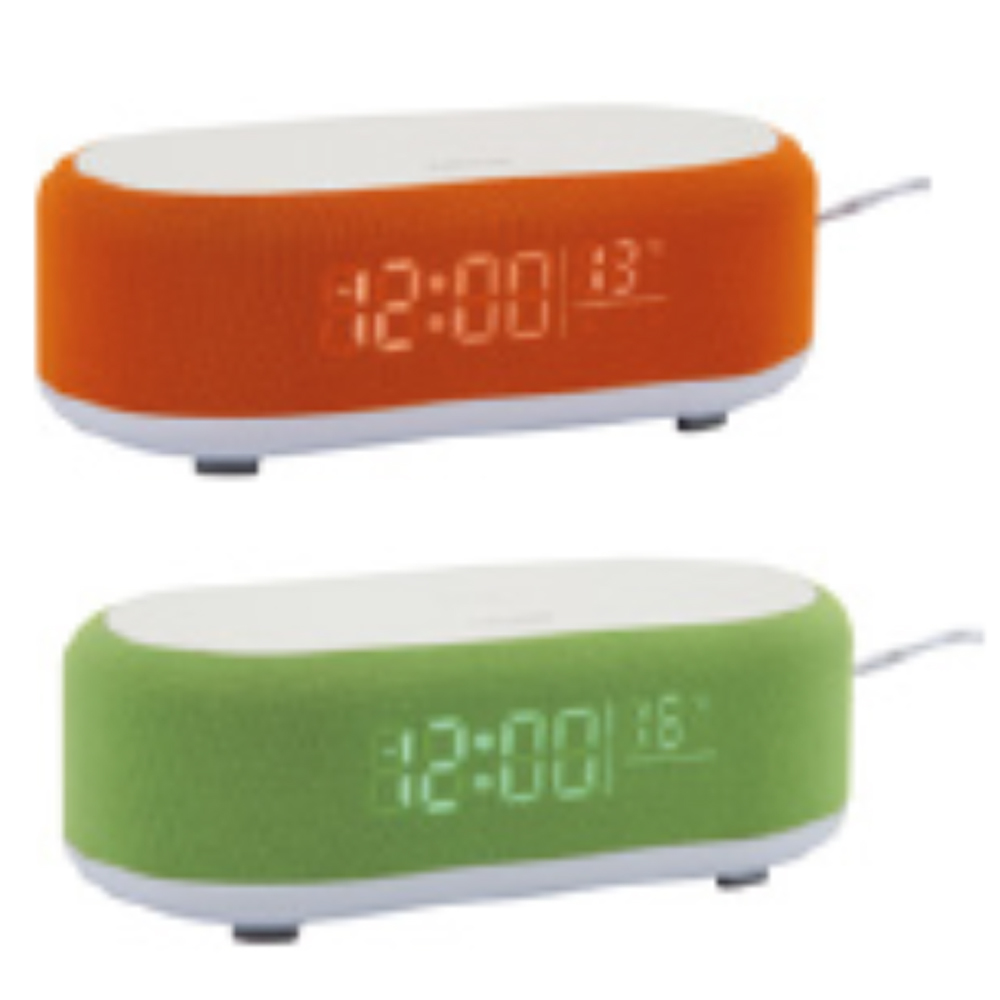 ALARM CLOCK VOGUE WITH PHONE CHARGER AND BLUE TOOTH 19.8X9.8X7CM