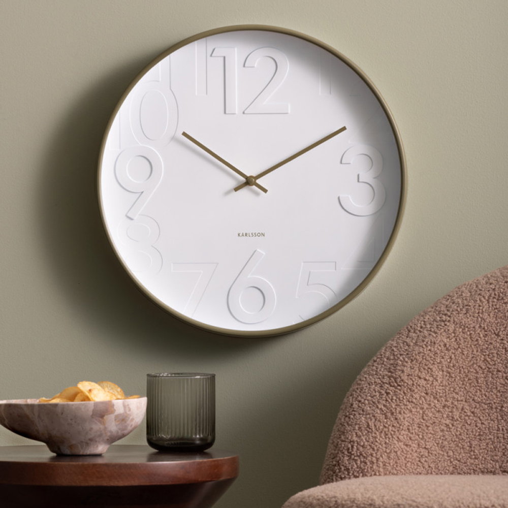 WALL CLOCK AYUNO ARMY GREEN 40X5CM - Image 2