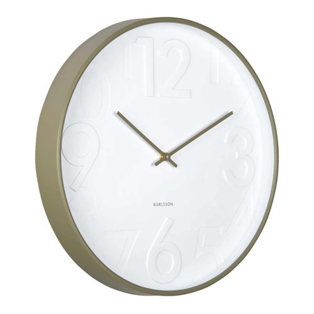 WALL CLOCK AYUNO ARMY GREEN 40X5CM - Image 3