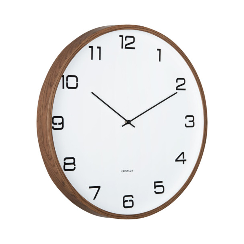 WALL CLOCK DELICADO LARGE WHITE 4.9X50.8CM - Image 3