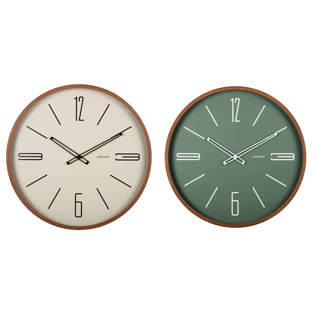 WALL CLOCK MARCADO LARGE SAND BROWN 4.9X50.8CM