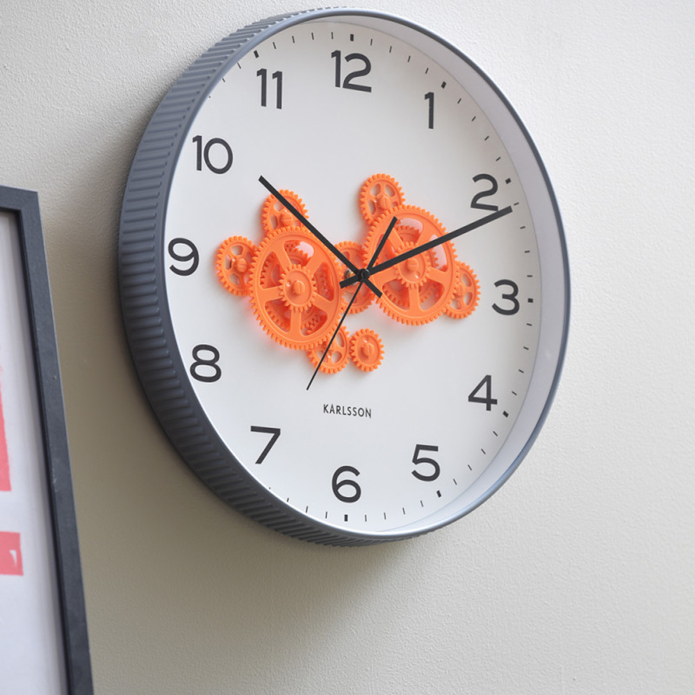 WALL CLOCK OPEN GEAR MOUSE 40.8X5.66X40CM - Image 2