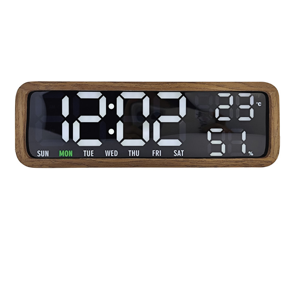 ALARM CLOCK MADERA DARK WOOD VENEER 4.8X8.2CM
