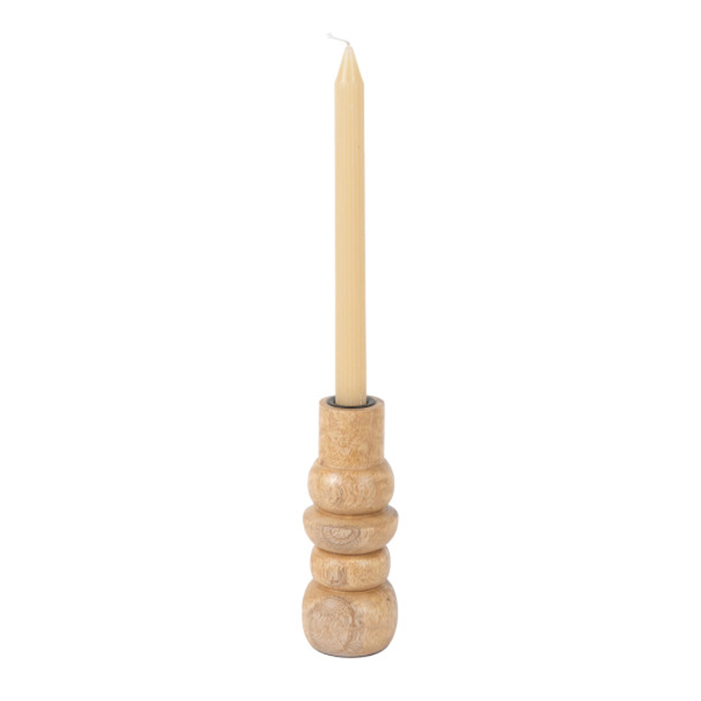 CANDLE HOLDER FORMADO SMALL MANGO NATURAL 7X17.5CM - Image 6