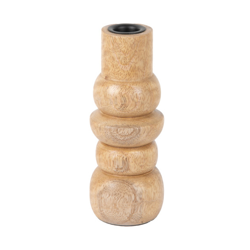 CANDLE HOLDER FORMADO SMALL MANGO NATURAL 7X17.5CM